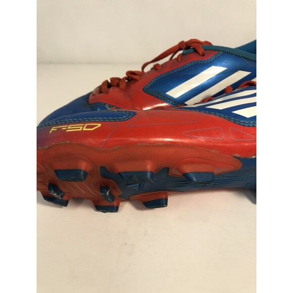Adidas F50 Size 6 Soccer Cleats - Red/White/Blue V24800 - Picture 6 of 12